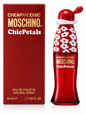Produktbild von Moschino Cheap & Chic Chic Petals, Frauen, 50 ml, Nicht nachfüllbare Flasche, Spray, ALCOHOL DENAT. (SD ALCOHOL 39C), PARFUM (FRAGRANCE), AQUA (WATER), ETHYLHEXYL METHOXYCINNAMATE,...