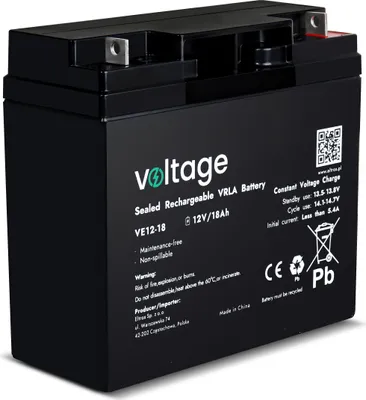 Obrázek produktu pro AGM Battery Voltage 12V 18Ah VE12-18
