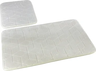 Produktbild von Badezimmer Teppiche Sumba Eru 31 - Zweiteilig 2 Stück: Teppich 45x75+ Unterlage 45x35