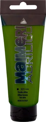 Obrázek produktu pro Maimeri Acrilico Akrylová barva Olive Green 331 200 ml 1 ks