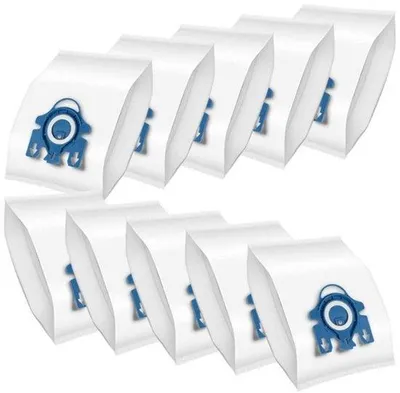 Immagine prodotto di Confezione da 10 sacchetti per aspirapolvere S8340, per aspirapolvere Miele GN 3D modelli S2, S4, S5, S6 e S8, versione completa C2/C3, versione classica C1, sacchetti filtro per aspirapolvere