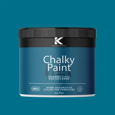 Produktbild von Kenzopaints Chalky Paint Kreidefarbe Möbelfarbe Möbellack 250ml - Ice Floe
