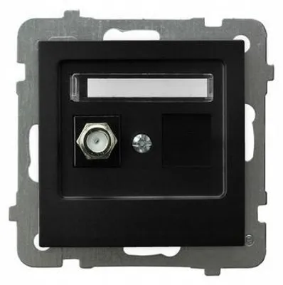 Produktbild von Ospel AS Antennendose Einzel F Schwarz