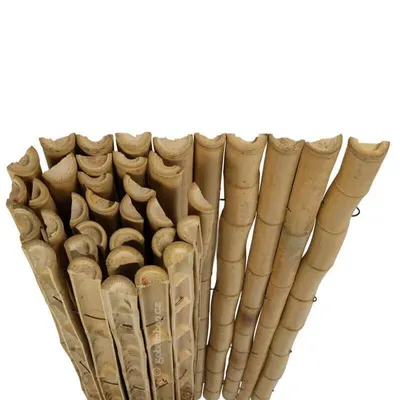 Zdjęcie produktu dla Naturalna półokrągła rolka bambusowa Moso 180 x 100 cm (płot bambusowy)