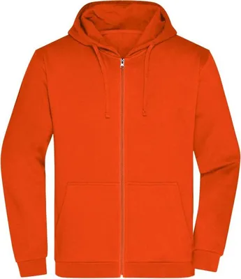 Produktbild von Klassische Sweatjacke mit Kapuze orange, Gr. 5XL
