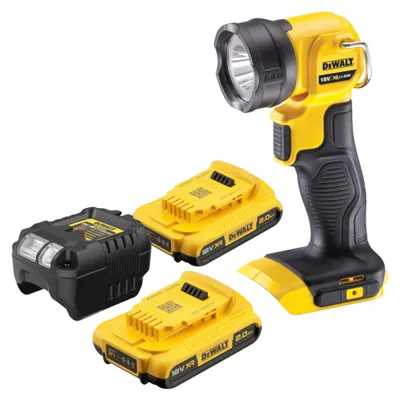 Obrázek produktu pro Akumulátorová lampa DeWalt DCL 040 D2 18 V 110 lumenů + 2x akumulátor 2,0 Ah + nabíječka