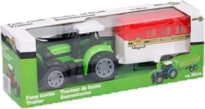 Produktbild von Traktor mit Anhänger grün 36 cm