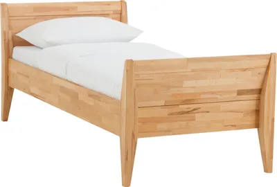 Produktbild von Dico Einzelbett Massivholz Komfortbett 450.00, Buche wenge lackiert