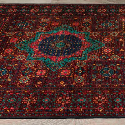 Produktbild von Conceptum Hypnose, Woosonıl072, Teppich (160 x 230), 100% BAUMWOLLE, Weinrot, 160 x 230 cm