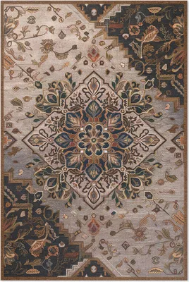 Produktbild von Teppichornament im türkischen Stil – Vinylteppich – 120x180 cm – Indoor Teppich – Flur – Pflegeleicht – Modern