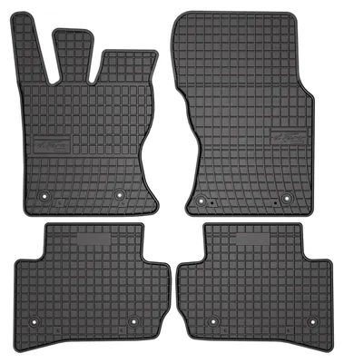 Image de Tapis de sol en caoutchouc pour Jaguar F-Pace 2016-2025 (SUV) – 4 pièces, noirs, sur mesure