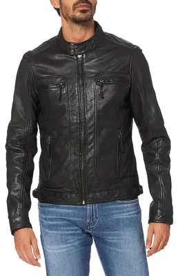 Produktbild von Oakwood Herren Blouson Echtleder Jacke Gr. X-Large, Noir (Noir)