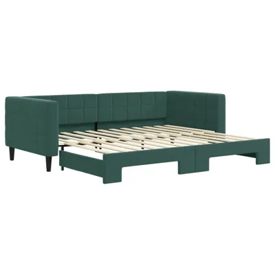 Produktbild von VidaXL 3196693, Sofabett, Grün, Schaum, Metall, Polyester, Holz, 2230 mm, 1000 mm