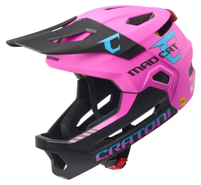 Produktbild von Kinderhelm Cratoni Madcat Mips Pink/Schwarz Matt - S/m (49-56cm)