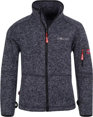 Produktbild von Trollkids Kinder Fleece-Sweatshirt Grau 802-607 Grösse 116