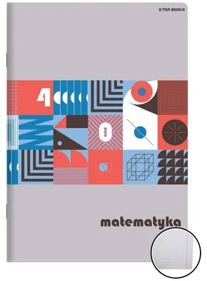 Produktbild von Top2000 Mathematik A5 60k thematisches Notizbuch mit einem ausziehbaren Blatt