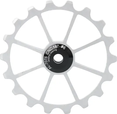 Image de Roue de guidage pour vélo,Poulie de vélo,Poulie de vélo 18T,Roue de guidage en alliage d'aluminium,Poulie de dérailleur de vélo