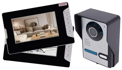 Produktbild von Video-Türsprechanlage, 7-Zoll-Display, IR-Kamera, Wandmontage, einstellbarer Betrachtungswinkel, mehrere Klingeltonoptionen