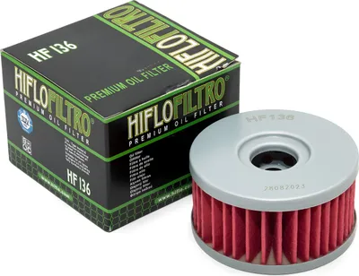 Immagine prodotto di Filtro dell'olio Hiflo HF136, compatibile con Suzuki VL 125 Intruder dal 1999 al 2008
