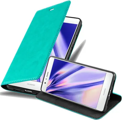 Obrázek produktu pro Cadorabo Case for Huawei P9 LITE 2016 / G9 LITE Protective Case in Turquoise Obal na mobilní telefon s magnetickým zavíráním