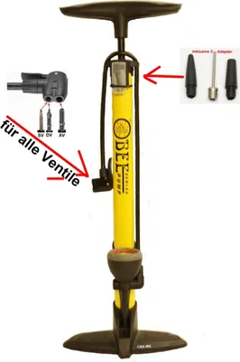 Produktbild von CBK-MS Standpumpe BEE  für Dunlop- , Auto- und Sclaverantventil mit Manometer bis 11 bar ( beto tek )