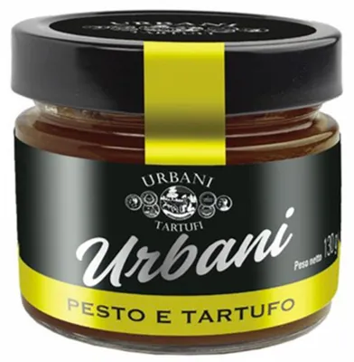 Produktbild von Basilikum-Pesto mit Trüffeln und Schafskäse 130g - Urbani