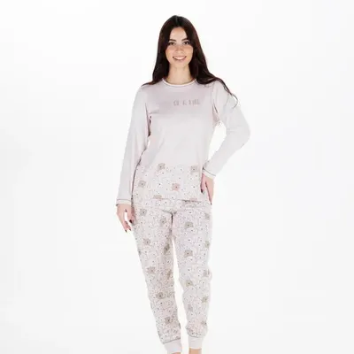 Produktbild von Damen-Pyjama mit Bärenmuster – One of a Kind (Braun)