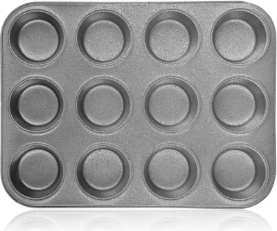 Obrázok produktu pre BANQUET Forma na 12 muffinov s nepriľnavým povrchom GRANITE 35 x 26,5 x 3 cm