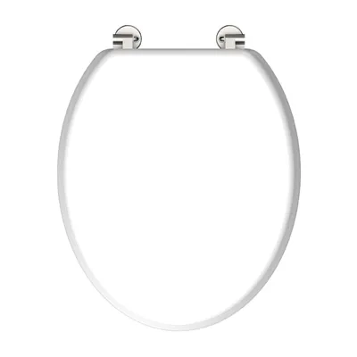 Produktbild von SCHÜTTE MDF WC Sitz, Toilettendeckel mit Holzkern, Toilettensitz Weiß