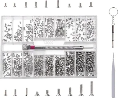 Produktbild von 500 Stück Mikro Schrauben Set M1 2 M1 4 M2 Edelstahl