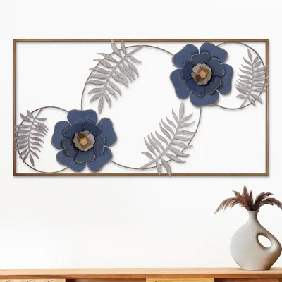 Obrázok produktu pre Wallity, kovová dekorácia na stenu, ručne maľovaná, 114 x 60 cm, 100% kov, kód výrobcu