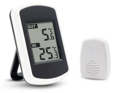 Productafbeelding van Digitale draadloze thermometer voor binnen- en buitentemperatuurmeting, LCD
