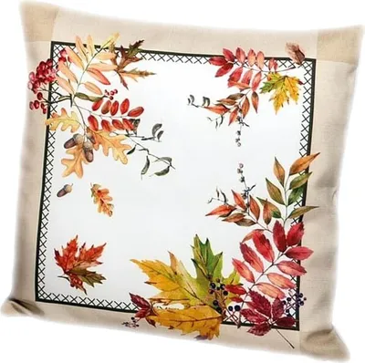 Produktbild von Kissenhülle 40x40 cm mit Druckmotiv Herbstblätter