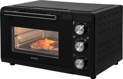 Image de Mini-Four SENCOR SEO 2000BK, 20 L, 1650 W, Contrôle de Température 70-230 °C, Minuterie 120 min, Noir