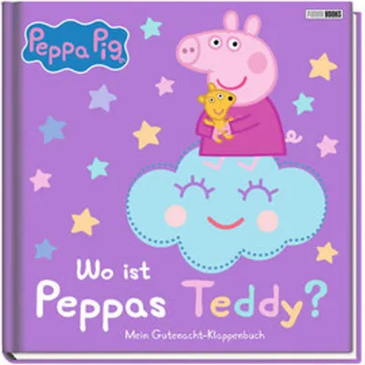 Produktbild von Peppa Pig: Wo ist Peppas Teddy? Mein Gutenacht-Klappenbuch