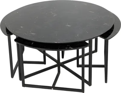 Immagine prodotto di Elegante tavolino in legno nero dal design moderno