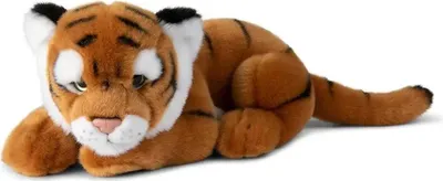 Image de WWF - Peluche - Tigre (couché, 30cm) réaliste Peluche en peluche