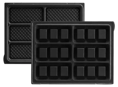Produktbild von LAGRANGE 020 322, Waffelplatte, LAGRANGE, Tarti'Gaufres, Aluminium-Guss, Schwarz, 173 mm