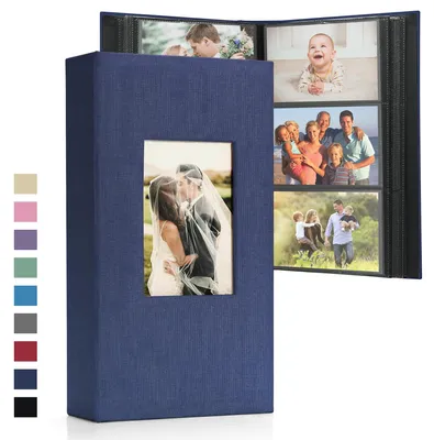 Productafbeelding van Fotoalbum voor 300 foto's 10x15 cm met lederen omslag