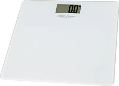 Immagine prodotto di ProfiCare Bilancia da bagno elettrica con superficie in vetro Campo di misura 5-180 kg Ampio display LCD Step-On Automatico Personale Digitale PC-PW 3122 Bianco