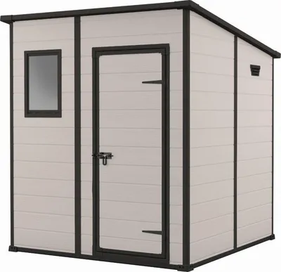 Obrázok produktu pre KETER Manor Pent Záhradný Domček 6X6 185 X 200 X 185 cm Béžový 255142
