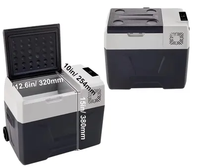 Produktbild von Auto-Kühlschrank, tragbare Kompressorkühlung, Dual-Voltage-System, 40L