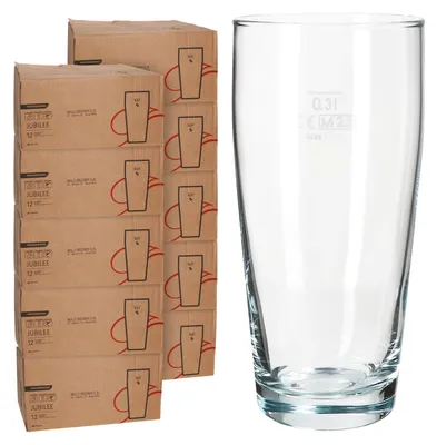 Obrázek produktu pro Sada 120 kusů sklenic Willi 0,3 l, kalibrovaných, sklenice na pivo, sklenice na pití, koktejly, nápoje