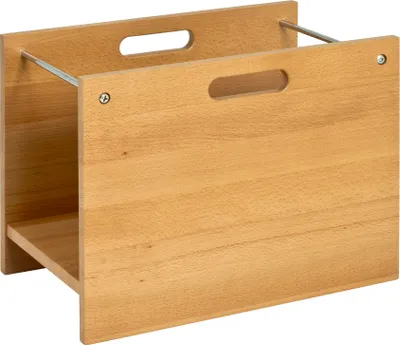 Produktbild von HAKU Möbel Zeitungsständer buche - Massivholz, B/H/T: 40x30x25 cm