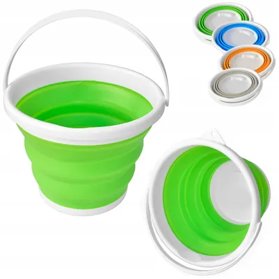 Produktbild von FL Klappbarer Silikon-Eimer 10L Camping Angelzubehör