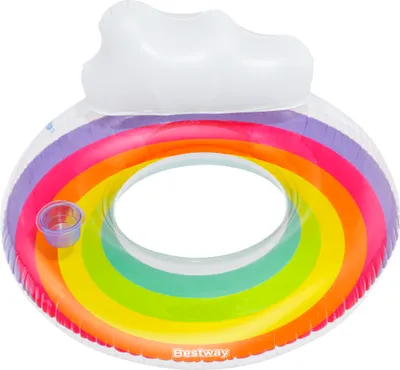 Image de Bestway® Rainbow Dreams™ Bouée avec appui-tête Ø 107 cm