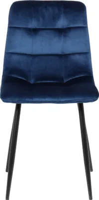 Produktbild von 4er Set Esszimmerstuhl HLO-CP5 Samt  blau