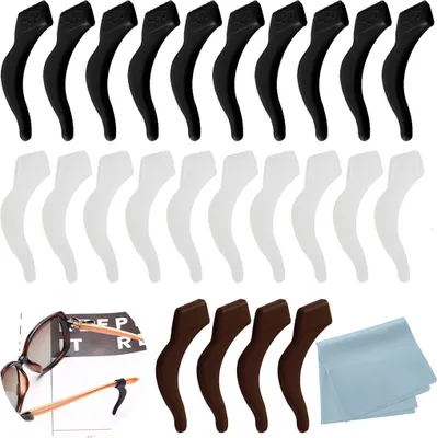 Produktbild von Silicone Brillenhalter 20 Paar, Anti-Rutsch Brillenbügel Mit Flexibler Passform, Für Sport Und Alltag