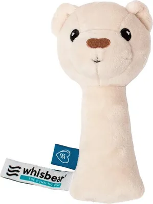 Produktbild von WHISBEAR Creme Teddybär Rassel für Babys 45074