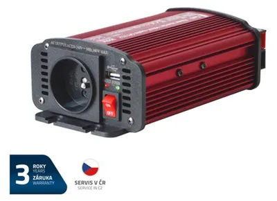 Productafbeelding van GETI GPI 312 spanningsomvormer, 12V/230V, 300W, met USB-poort